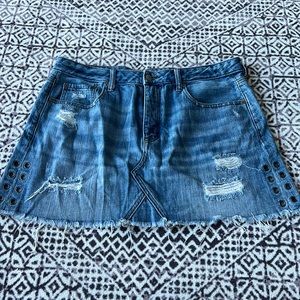 American Eagle Mini Denim Jean skirt 14
